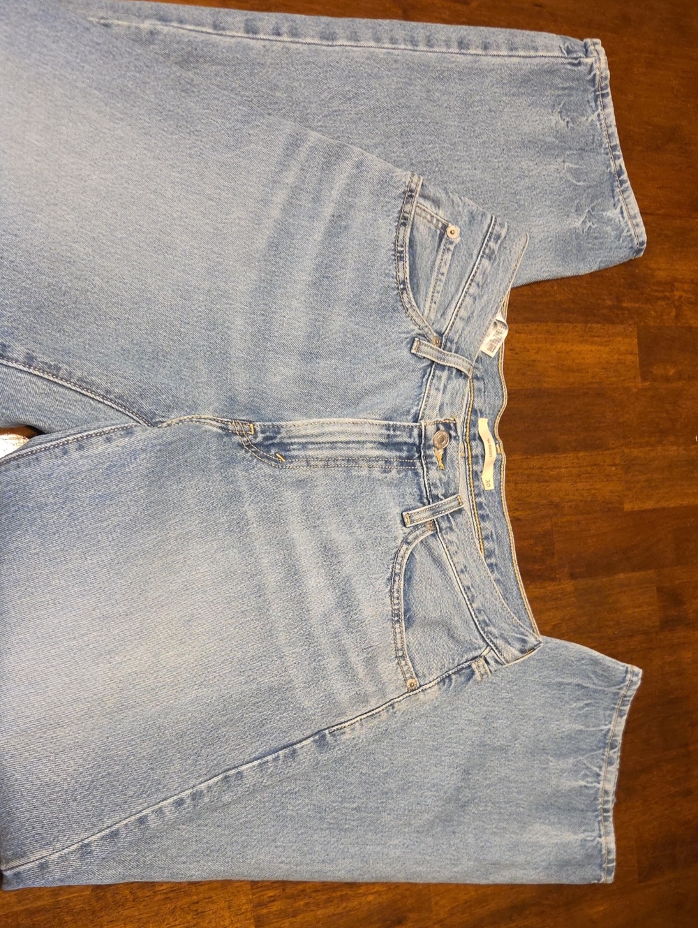 Light Blue Women's High-Rise Straight Jeans 94 Baggy